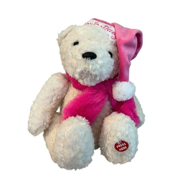 Santa Baby Musical Bear Animated Moves See Video 12 In Aurora Soft Plush NWT - Picture 1 of 4